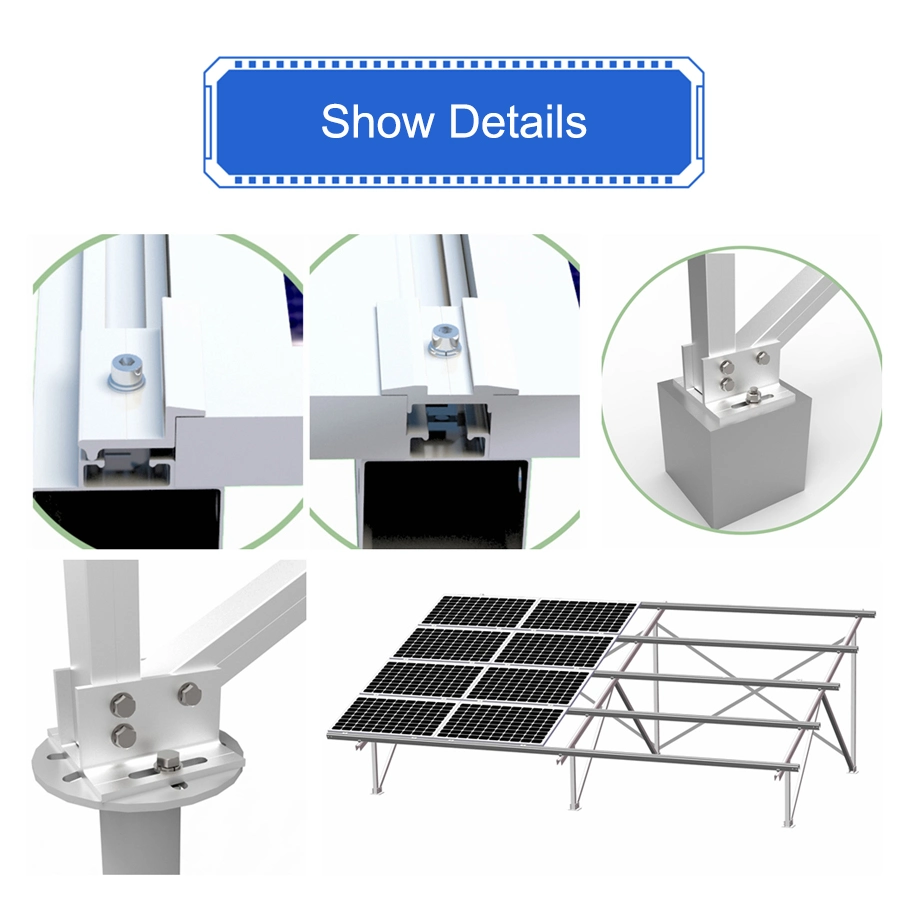 Ground Photovoltaic Module Mounting Bracket Hot-DIP Zinc C-Type Anti-Seismic Adjustable Solar Panel Fixed Support